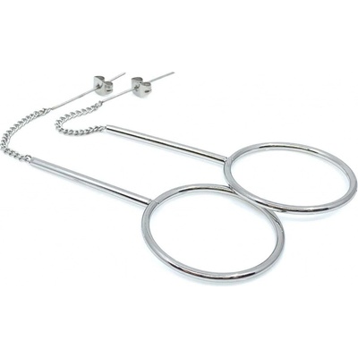 Jan Kos jewellery náušnice z oceli 12115117