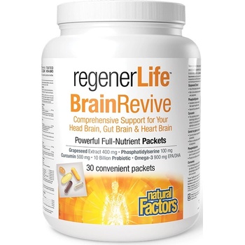 Natural Factors RegenerLife BrainRevive, 30 пакета, Natural Factors