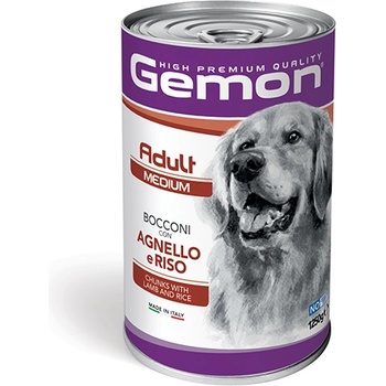 Gemon Консерва за кучета Gemon Medium Adult Lamb& Rice - 1.25кг
