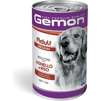 Консерва за кучета Gemon Medium Adult Lamb& Rice - 1.25кг