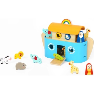 Tooky Toy Дървен сортер лодка Tooky Toy - TF330 (109513)