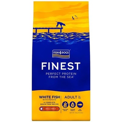 Fish4Dogs finest Бял рибен възрастен мини 12 кг