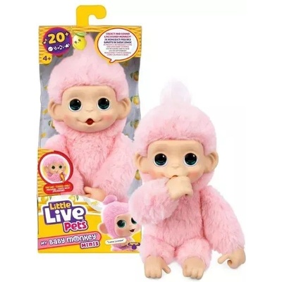 TM Toys Little Live Pets: Мини Маки маймунче интерактивно плюшено - Луна Лимон (LLP26764)