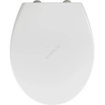 WENKO 22973100-WC седалка DELOS 44, 5x37, 5 см бяла/сребриста (WE0645)