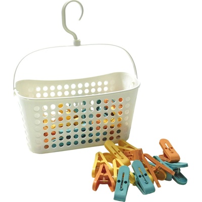 Prohome kolíčky 24 ks +košík EXCLUSIVE – Zboží Mobilmania