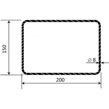 Třmínek R8 150 x 200 mm