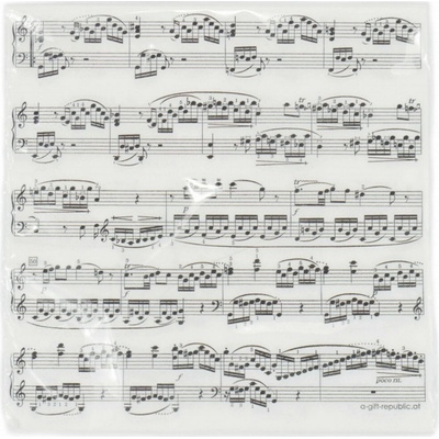 agifty Ubrousky - noty 33x33cm