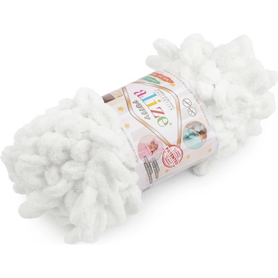Stoklasa Pletací příze Alize Puffy 100 g Balení: 1 ks, Varianta: 8 (55) bílá 8 (55) bílá