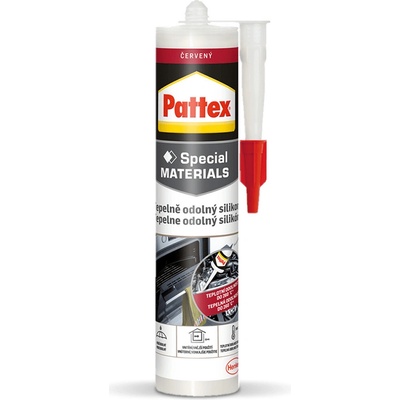 Pattex Tepelne odolný silikón 280 ml červená