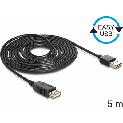 Delock 83373 USB 2.0 USB A zásuvka USB A zástrčka dvoustranná 5m