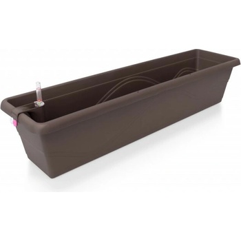 Plastkon samozavlažovací truhlík Extra Line Smart 79,5x21x17 cm Hnedá