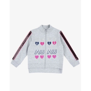 Chicco Girls Full-Zip Track Top Light Grey/Pink - magazinko