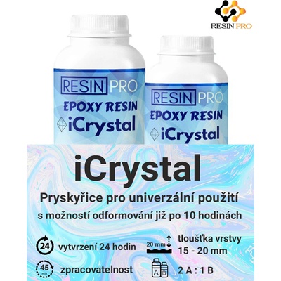 ResinPro Epoxidová živica ICRYSTAL hmotnosť: 300 g
