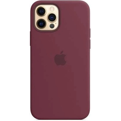 Apple iPhone Silicone Case with MagSafe - оригинален силиконов кейс за iPhone 12, iPhone 12 Pro с MagSafe (лилав)