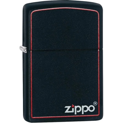 Zippo Запалка Zippo Black Matte, черна с червен кант (218ZB)
