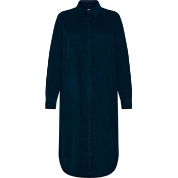 KnowledgeCotton Apparel Дамска рокля KnowledgeCotton Apparel Women's Corduroy Mid Len. 26 Wales Dress - Total Eclipse (134-1728-0212)