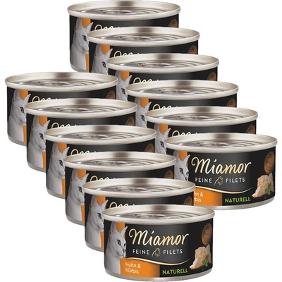 Miamor Feine Filets Naturell пиле и тиква 12 x 80 г