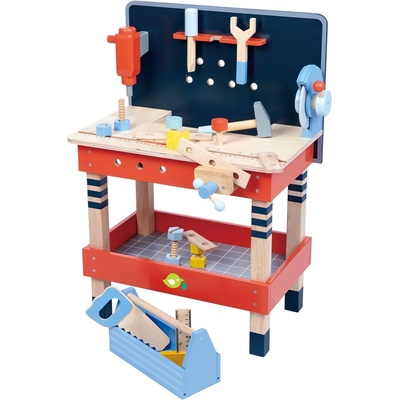 Tender Leaf Детска дървена работилница Tender Leaf Toys - С инструменти, 19 части (TL8561)