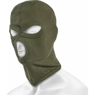 Kukla s 3 otvory Mil-Tec Fine-Ribbed olivová