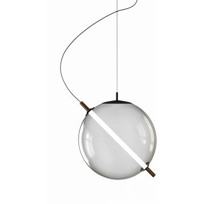 POLARIS Висящ LED пендел Eclips | Стъклена сфера | Опушен | 3000K | Цена 193, 43€ (378, 32 лв) (#9490P)