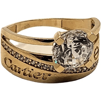 VipGold Златен годежен пръстен 4.43 гр (pr525)