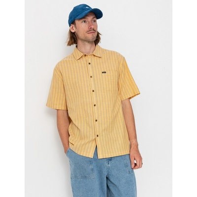 Brixton Cru Oxford Stripe curry/ivy green stripe