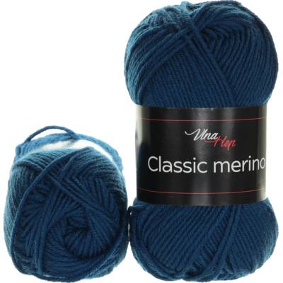 Vlna Hep Classic merino 61277 tmavá jeans