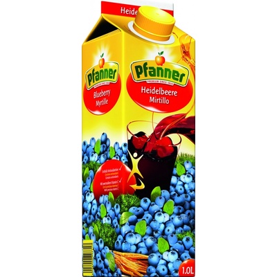 Pfanner 25 % borůvka 1 l