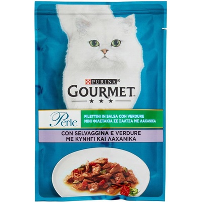 Gourmet jemné filety z diviny so zeleninou v bohatej omáčke 85g