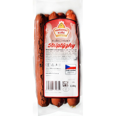 Vodňanské Kuře Kuřecí párky striptýzky 340 g – Zboží Dáma
