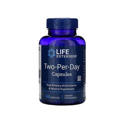 Life Extension Two Per Day multivitamin, 60 капсули