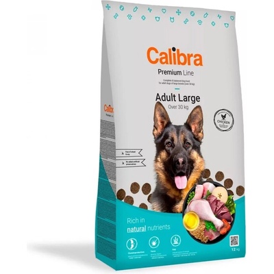 CALIBRA Dog Premium Adult Large chicken храна за кучета, гранули, пилешко, 12kg