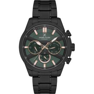 Daniel Klein DK. 1.13793-3 - Мъжки часовник, Exclusive, Кварцов, 44mm, 5 ATM, Зелен Часовници