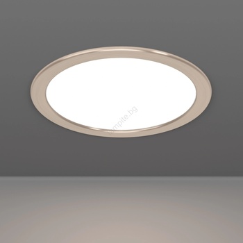 EGLO 901407 - LED вградено таванно осветително тяло FUEVA LED/18, 5W/230V диаметър 21, 6 см хром (EG901407)
