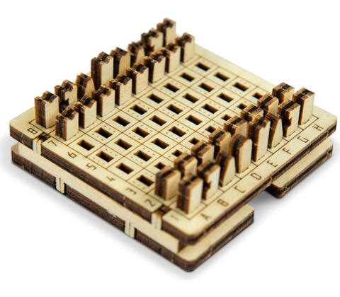 Puzzle 3D hra mini Šachy