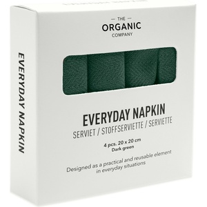 The Organic Company Салфетки Everyday 20 x 20 см тъмнозелени 4 бр (1073-400)