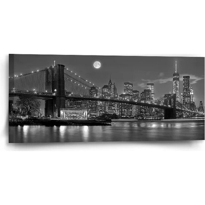 Sablio Obraz Nočný New York 2 - 110x50 cm