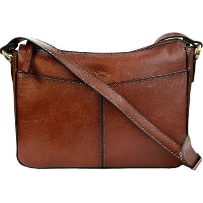 Katana crossbody kožená kabelka přes rameno 82628-03 hnědá