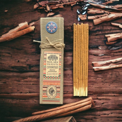 Banjara Vonné tyčinky Rituální pryskyřičné Cinnamon skořice 8 ks – Zboží Dáma