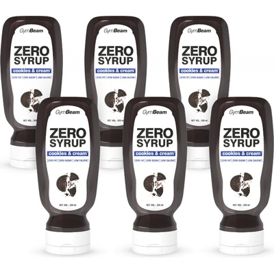 GymBeam ZERO SIRUP Cookies & Cream 6 x 320 ml