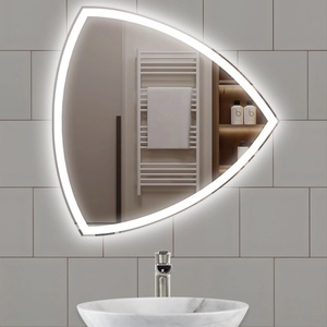 Lidiya Mirror Огледало за баня LED осветление LM Veil Reflect, фигурно, 800×800мм