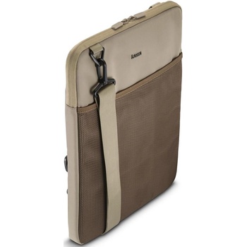 Hama To Go, obal na notebook, pre uhlopriečku 40-41 cm 15,6-16,2, popruh na rameno, béžový/hnedý 222073