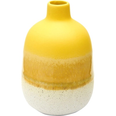 Sass & Belle Жълто-бяла ваза Bohemian Home Mojave - Sass & Belle (CZQ016)