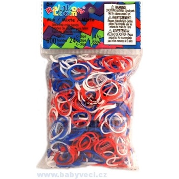 Rainbow Loom ® náhradní gumičky mix trikolora