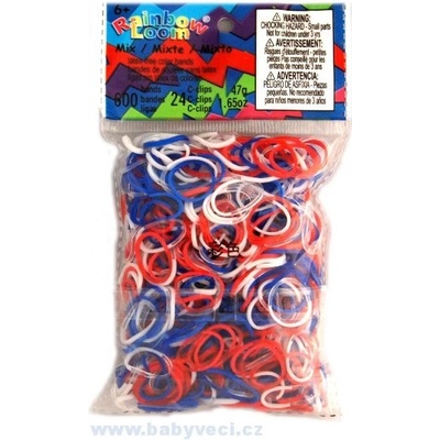 Rainbow Loom ® náhradní gumičky mix trikolora