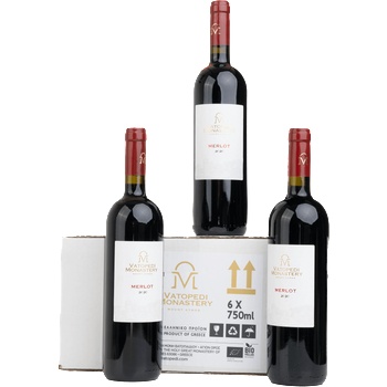 Holy Great Monastery of Vatopedi Био Червено вино Мерло р. 2020 Multipack