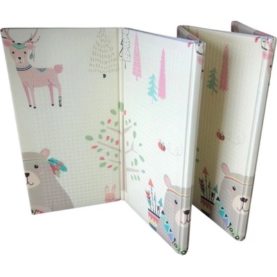 Petite&Mars Obojstranná skladacia hracia podložka Campy Elephant&Fox