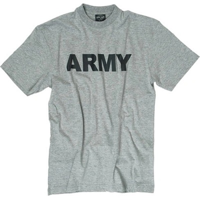 Tričko Army sivé