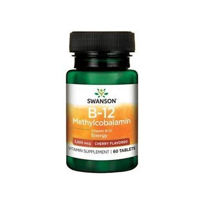 Swanson Витамин B-12 Метилколабамин Swanson с аромат на череша, 60 Tabs. , 4744