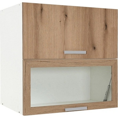 Matis Кухненски шкаф горен с две повдигащи врати in vh80 дъб артизан